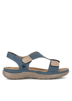 Rieker Sandały 64873-14 Niebieski ze sklepu MODIVO w kategorii Sandały damskie - zdjęcie 188786298