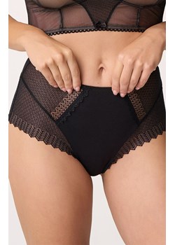 Koronkowe figi damskie wysokie czarne 222, Kolor czarny, Rozmiar S, Babell ze sklepu Primodo w kategorii Majtki damskie - zdjęcie 188786346