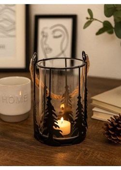 Sinsay - Dekoracyjna lampa stołowa LED z motywem świątecznym - czarny ze sklepu Sinsay w kategorii Dekoracje bożonarodzeniowe - zdjęcie 188786579