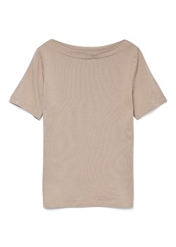 Vero Moda Koszulka w kolorze beżowym ze sklepu Limango Polska w kategorii Bluzki damskie - zdjęcie 188787856