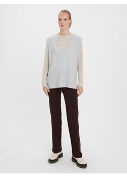 Vero Moda Bezrękawnik "Plaza" w kolorze jasnoszarym ze sklepu Limango Polska w kategorii Swetry damskie - zdjęcie 188787965