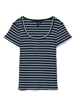 Vero Moda Koszulka "Sea" w kolorze granatowo-białym ze sklepu Limango Polska w kategorii Bluzki damskie - zdjęcie 188789845