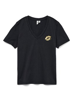 Vero Moda Koszulka w kolorze czarnym ze sklepu Limango Polska w kategorii Bluzki damskie - zdjęcie 188790576