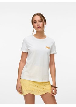 Vero Moda Koszulka "Mella" w kolorze białym ze sklepu Limango Polska w kategorii Bluzki damskie - zdjęcie 188790728