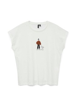 Vero Moda Koszulka w kolorze białym ze sklepu Limango Polska w kategorii Bluzki damskie - zdjęcie 188790937