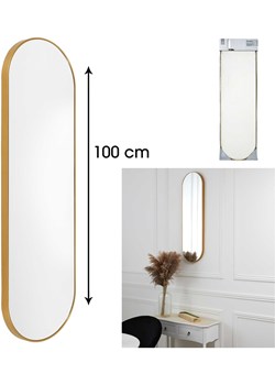 Rétro Chic Lustro ścienne w kolorze złotym - 30 x 100 cm ze sklepu Limango Polska w kategorii Lustra - zdjęcie 188791296