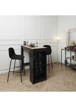 Rétro Chic Hocker barowy "Giulia" w kolorze czarnym - 46 x 100,4 x 48,2 cm ze sklepu Limango Polska w kategorii Pufy i siedziska - zdjęcie 188791319