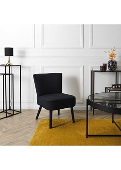 Rétro Chic Fotel w kolorze czarnym - 55 x 76 x 63 cm ze sklepu Limango Polska w kategorii Pufy i siedziska - zdjęcie 188791337