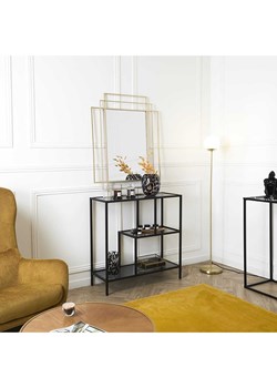 Rétro Chic Regał stojący w kolorze czarnym - 80 x 79,5 x 30 cm ze sklepu Limango Polska w kategorii Regały i witryny - zdjęcie 188791389