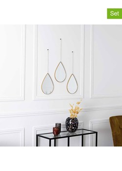 THE HOME DECO FACTORY Lustra (3 szt.) w kolorze złotym - 19 x 27 cm ze sklepu Limango Polska w kategorii Lustra - zdjęcie 188791405