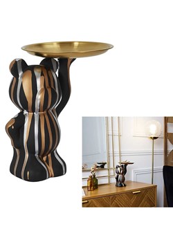 Rétro Chic Figurka dekoracyjna w kolorze złoto-czarnym - wys. 19 cm ze sklepu Limango Polska w kategorii Dekoracje - zdjęcie 188791458