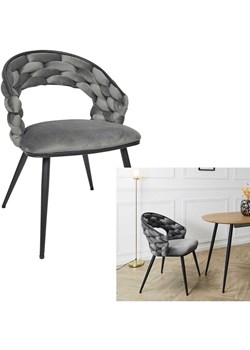 Rétro Chic Krzesło "Sawyer" w kolorze szarym - 63 x 83 x 54 cm ze sklepu Limango Polska w kategorii Meble - zdjęcie 188791676