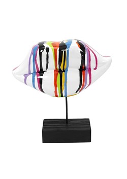 Rétro Chic Figurka dekoracyjna w kolorze białym ze wzorem - wys. 20 cm ze sklepu Limango Polska w kategorii Dekoracje - zdjęcie 188792318