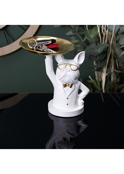 Rétro Chic Dekoracja "Bulldog" w kolorze białym - 21 x 21 x 18 cm ze sklepu Limango Polska w kategorii Dekoracje - zdjęcie 188792378