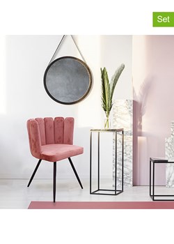 The Home Deco Kids Fotele (2 szt.) "Ariel" w kolorze jasnoróżowym - 52,5 x 79,7 x 50,5 cm ze sklepu Limango Polska w kategorii Pufy i siedziska - zdjęcie 188792618