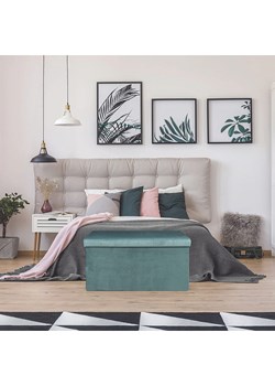 Rétro Chic Skrzynia "Giulia" w kolorze morskim do siedzenia - 77 x 38 x 38 cm ze sklepu Limango Polska w kategorii Meble - zdjęcie 188792799