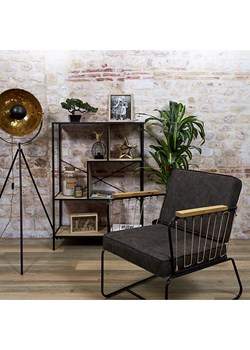 Ethnical Life Regał "Edison" w kolorze jasnobrązowo-czarnym - 113 x 80 x 30 cm ze sklepu Limango Polska w kategorii Regały i witryny - zdjęcie 188792887