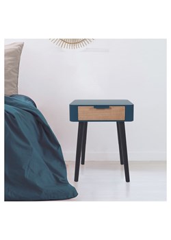 THE HOME DECO FACTORY Stolik nocny w kolorze niebieskim - 35 x 48 x 35 cm ze sklepu Limango Polska w kategorii Szafy - zdjęcie 188792958