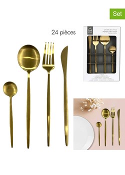COOK CONCEPT 24-częściowy zestaw sztućców w kolorze złotym ze sklepu Limango Polska w kategorii Sztućce - zdjęcie 188793137