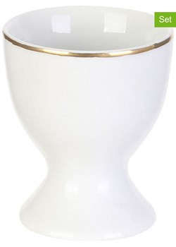 every ware Kieliszki (6 szt.) w kolorze białym na jajka - wys. 7,2 x Ø 4,8 cm ze sklepu Limango Polska w kategorii Naczynia - zdjęcie 188793227