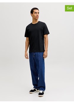 Jack &amp; Jones Koszulki (3 szt.) "Jjeorganic" w kolorze czarnym ze sklepu Limango Polska w kategorii T-shirty męskie - zdjęcie 188793775