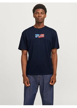 Jack &amp; Jones Koszulka "Jjcorp" w kolorze granatowym ze sklepu Limango Polska w kategorii T-shirty męskie - zdjęcie 188794129