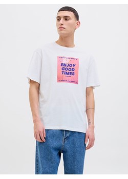 Jack &amp; Jones Koszulka "Porto" w kolorze białym ze sklepu Limango Polska w kategorii T-shirty męskie - zdjęcie 188794466