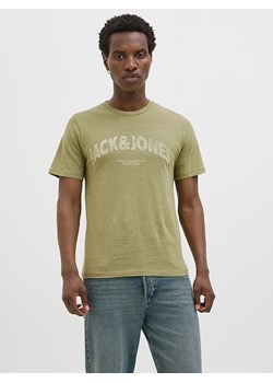 Jack &amp; Jones Koszulka "Almeria" w kolorze zielonym ze sklepu Limango Polska w kategorii T-shirty męskie - zdjęcie 188794699