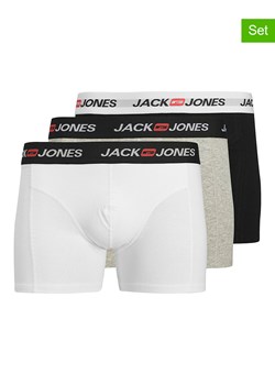 Jack &amp; Jones Bokserki (3 pary) w kolorze białym, czarnym i szarym ze sklepu Limango Polska w kategorii Majtki męskie - zdjęcie 188795626