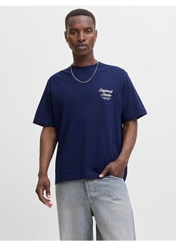 Jack &amp; Jones Koszulka "Jormorrebro" w kolorze granatowym ze sklepu Limango Polska w kategorii T-shirty męskie - zdjęcie 188795719