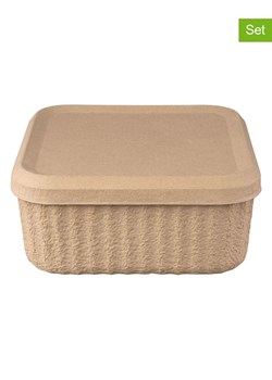 Blomus Pojemniki (2 szt.) "Redo" w kolorze beżowym - 32 x 15 cm ze sklepu Limango Polska w kategorii Pojemniki kuchenne - zdjęcie 188797197