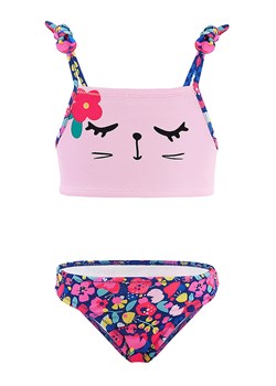 Denokids Bikini "Cat&amp;Flowers" w kolorze jasnoróżowym ze sklepu Limango Polska w kategorii Stroje kąpielowe - zdjęcie 188798616