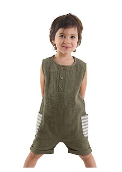 Denokids Kombinezon "Playful Muslin" w kolorze khaki ze sklepu Limango Polska w kategorii Kombinezony i kurtki - zdjęcie 188799149