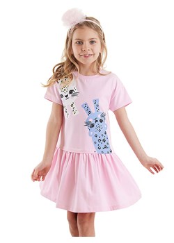 Denokids Sukienka "Funny Cats" w kolorze jasnoróżowym ze sklepu Limango Polska w kategorii Sukienki dziewczęce - zdjęcie 188799399
