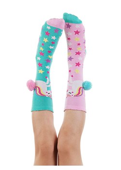 Denokids Skarpety w kolorze jasnoróżowo-turkusowym ze sklepu Limango Polska w kategorii Skarpetki dziecięce - zdjęcie 188799765