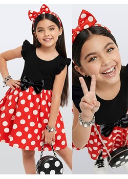 Denokids Sukienka w kolorze czarno-czerwonym ze sklepu Limango Polska w kategorii Sukienki dziewczęce - zdjęcie 188800065