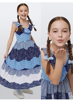 Denokids Sukienka w kolorze niebiesko-białym ze sklepu Limango Polska w kategorii Sukienki dziewczęce - zdjęcie 188800137