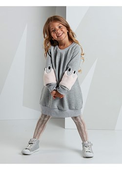 Denokids Sukienka "Fluffy" w kolorze szarym ze sklepu Limango Polska w kategorii Sukienki dziewczęce - zdjęcie 188800168