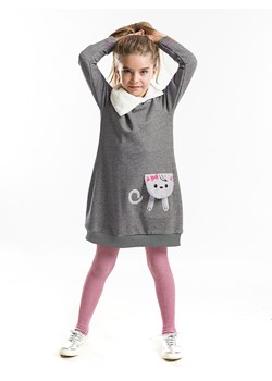 Denokids Sukienka "Kitten" w kolorze szarym ze sklepu Limango Polska w kategorii Sukienki dziewczęce - zdjęcie 188800456
