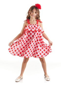 Denokids Sukienka "Red Dots" w kolorze czerwonym ze sklepu Limango Polska w kategorii Sukienki dziewczęce - zdjęcie 188800806