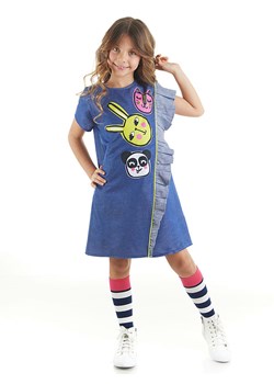 Denokids Sukienka "Friends" w kolorze niebieskim ze sklepu Limango Polska w kategorii Sukienki dziewczęce - zdjęcie 188800846