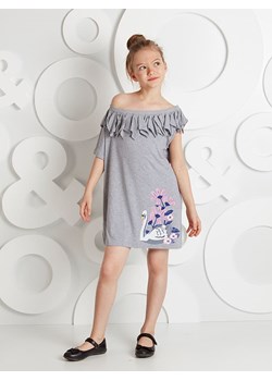 Denokids Sukienka "Swan" w kolorze szarym ze sklepu Limango Polska w kategorii Sukienki dziewczęce - zdjęcie 188801478