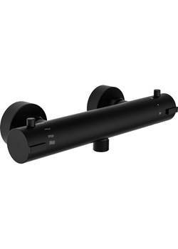 Schütte Termostatyczna bateria prysznicowa "London" w kolorze czarnym ze sklepu Limango Polska w kategorii Akcesoria łazienkowe - zdjęcie 188802896