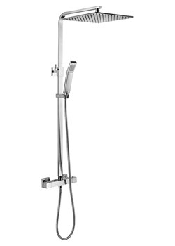 Schütte Termostatyczny zestaw prysznicowy "Sumba" w kolorze srebrnym ze sklepu Limango Polska w kategorii Akcesoria łazienkowe - zdjęcie 188802918