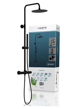 Schütte Zestaw prysznicowy "Aquaduct" w kolorze czarnym ze sklepu Limango Polska w kategorii Akcesoria łazienkowe - zdjęcie 188802926