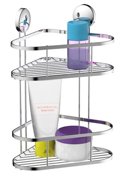 Schütte Półka prysznicowa w kolorze srebrnym - 22 x 34 x 18 cm ze sklepu Limango Polska w kategorii Akcesoria łazienkowe - zdjęcie 188803385