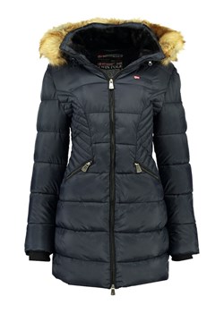 Geographical Norway Płaszcz zimowy "Abeille" w kolorze granatowym ze sklepu Limango Polska w kategorii Kurtki damskie - zdjęcie 188804289