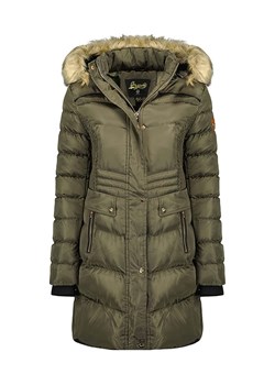 Geographical Norway Płaszcz zimowy "Badonna" w kolorze khaki ze sklepu Limango Polska w kategorii Kurtki damskie - zdjęcie 188804397