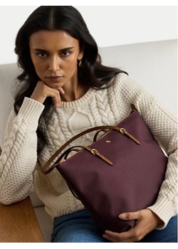 Torebka LAUREN RALPH LAUREN 431916737045 Bordowy ze sklepu eobuwie.pl w kategorii Torby Shopper bag - zdjęcie 188806819