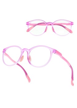 Okulary dla dzieci zerówki do komputera z filtrem Blue Light 25182C różowe ze sklepu Stylion w kategorii Akcesoria dziecięce - zdjęcie 188806865